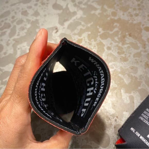 Whataburger Koozies Ketchup Reversible Set of Two Red Black Kooziies NWOT - Picture 4 of 8